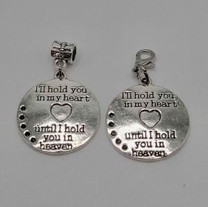 Clip On inspirational message charms